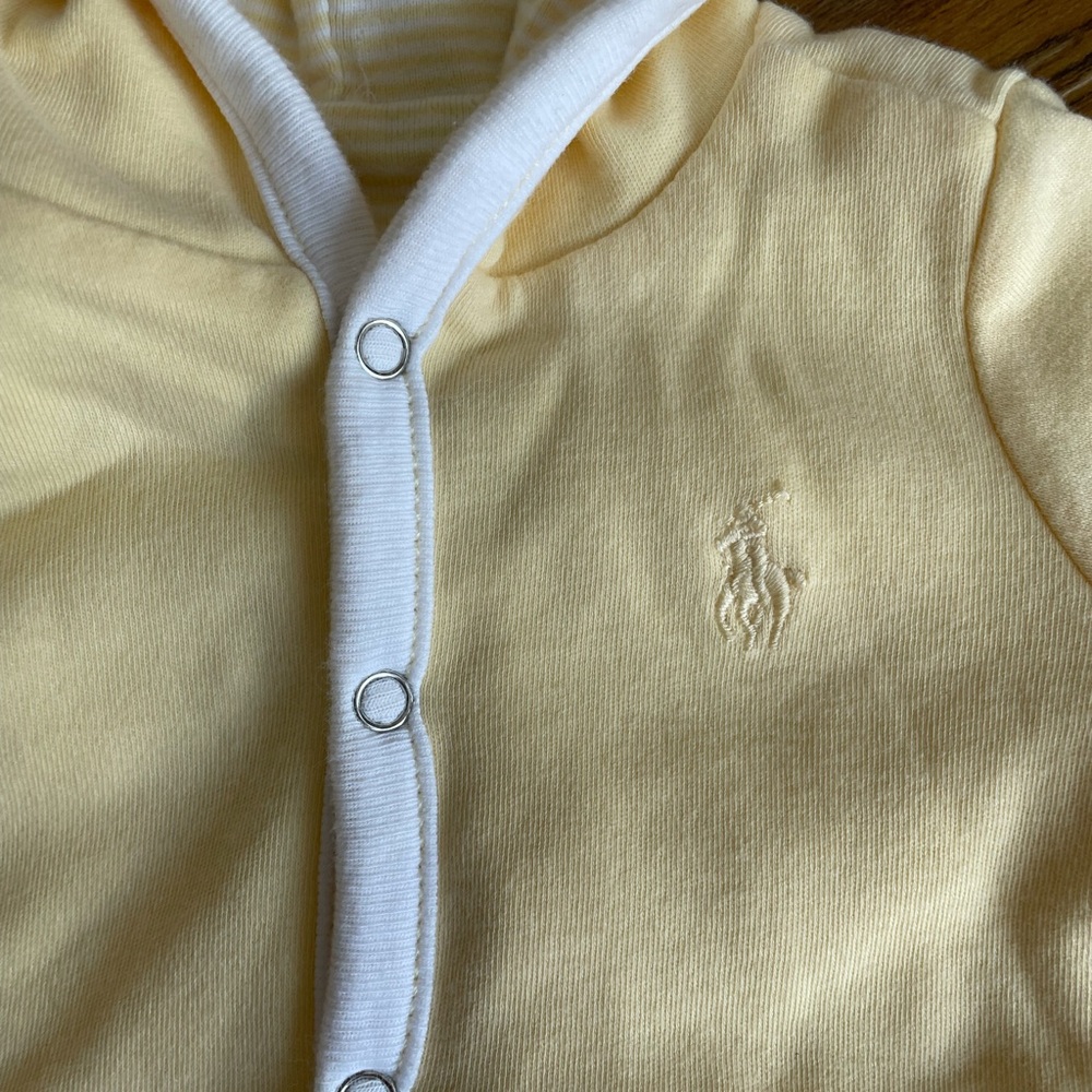 Ralph Lauren Baby Reversible Yellow Hoodie - Picture 3 of 4